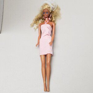Vintage Barbie Doll in Barbie's Pink Jubilee Base Dress 1987